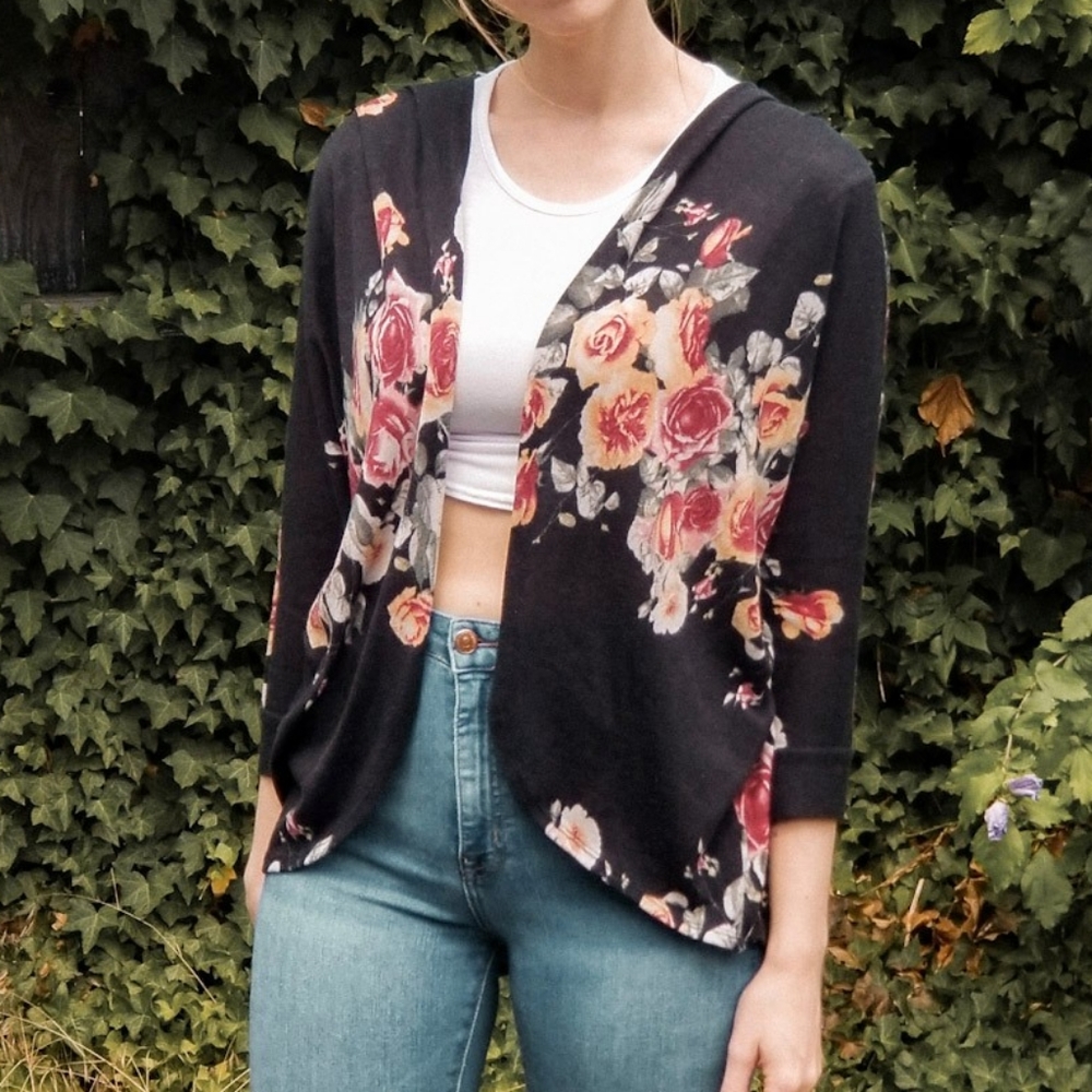Floral cardigan